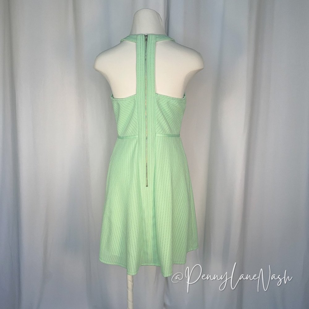 Miami Sleeveless Fit & Flare Dress Mint Green - Picture 8 of 9